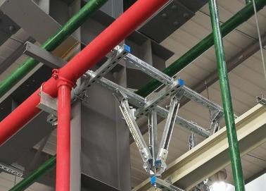 田阳该抗震支架的整体式支吊架结构协调性好